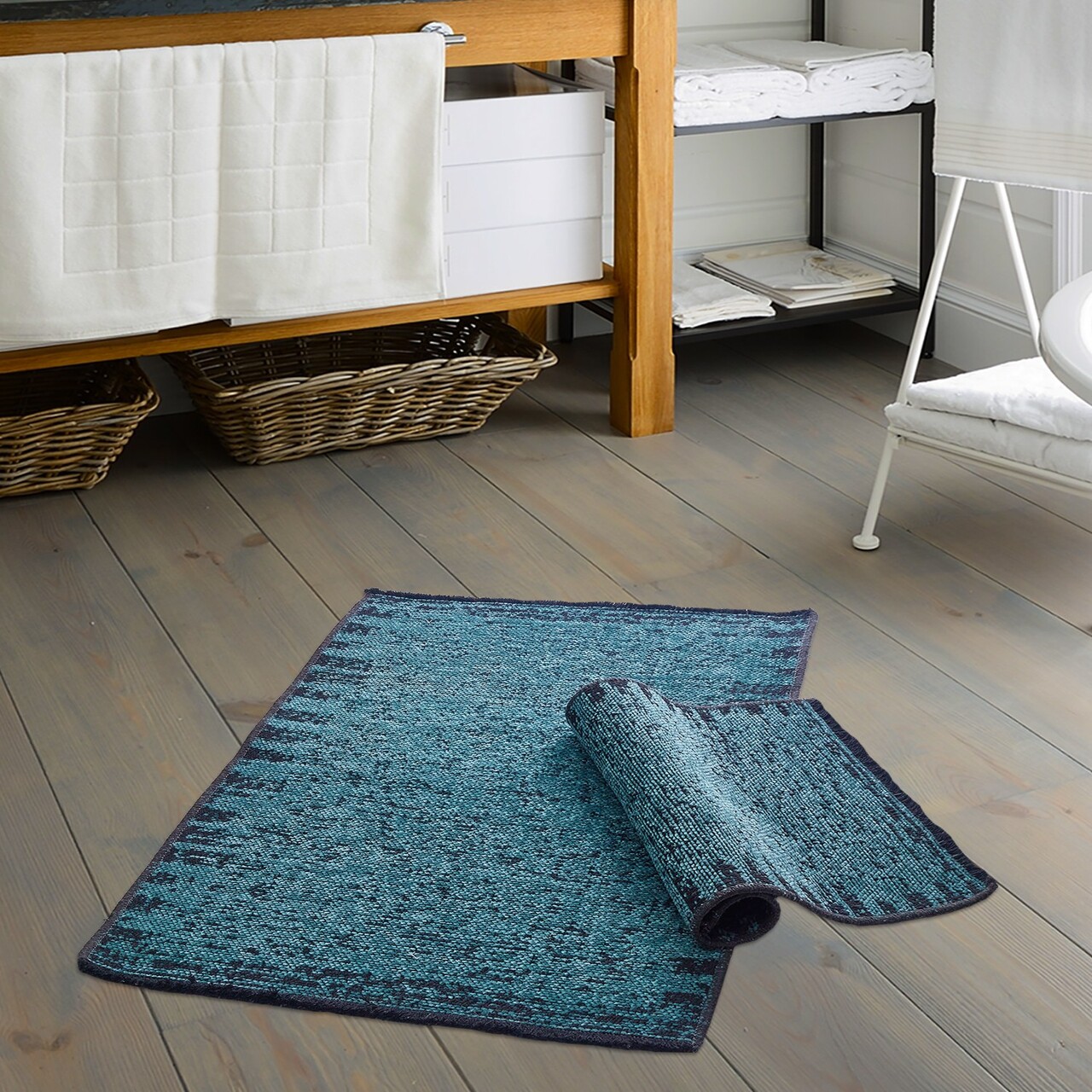 Set covorase de baie, L'essentiel Maison, Paris, Turcoaz - imagine 5